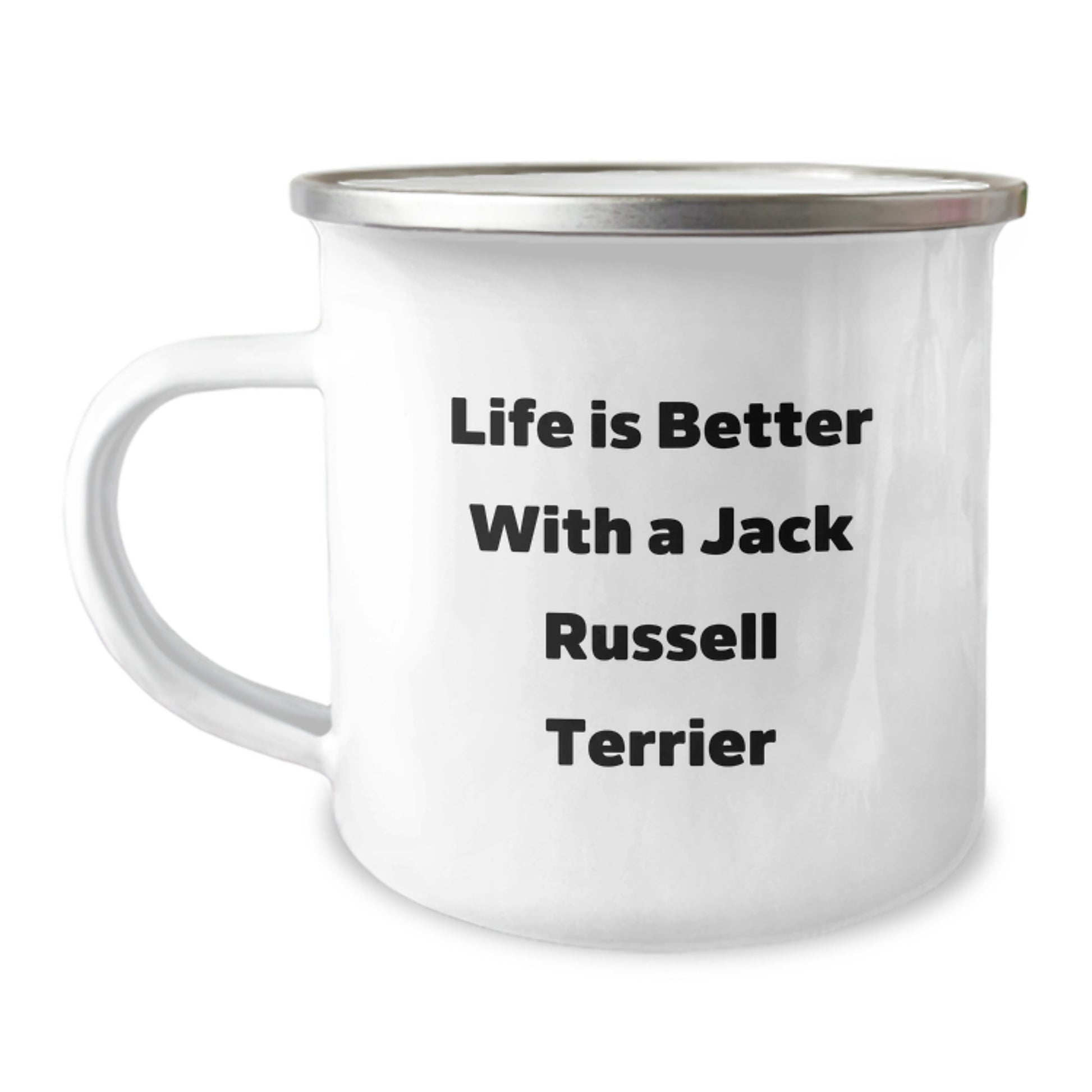 Funny Jack Russell Terrier Dog Gifts from Men to Women, Valentine's Unique Camping Mug with 'Life Is Better With A Jack Russell Terrier' Quote for Jack Russell Terrier Dog Owners - Image 1
