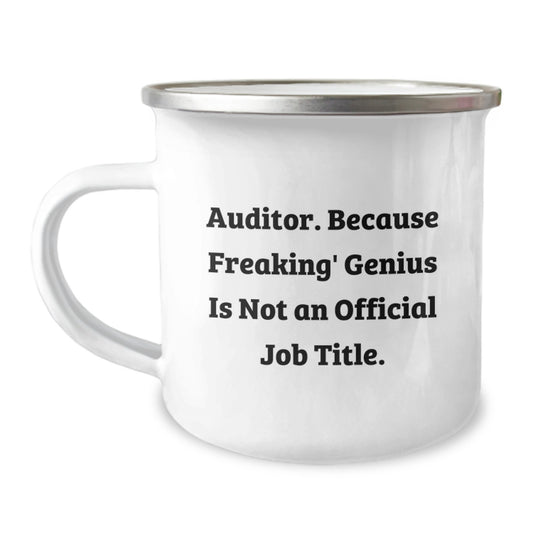 Funny Auditor Gifts, Camping Mug for Auditor Friends and Family, Graduation Unique Presents with Inspirational Quote - Image 1