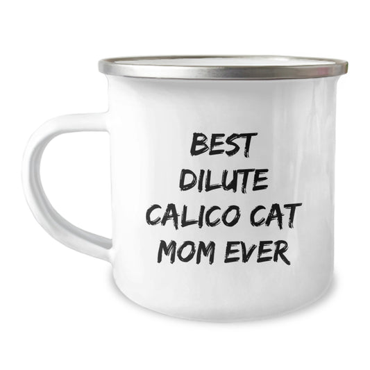 Dilute Calico Cat Mom Gifts from Friends - Funny Birthday Unique Gifts for Dilute Calico Cat Lover - Camping Mug for Cat Mom - Image 1
