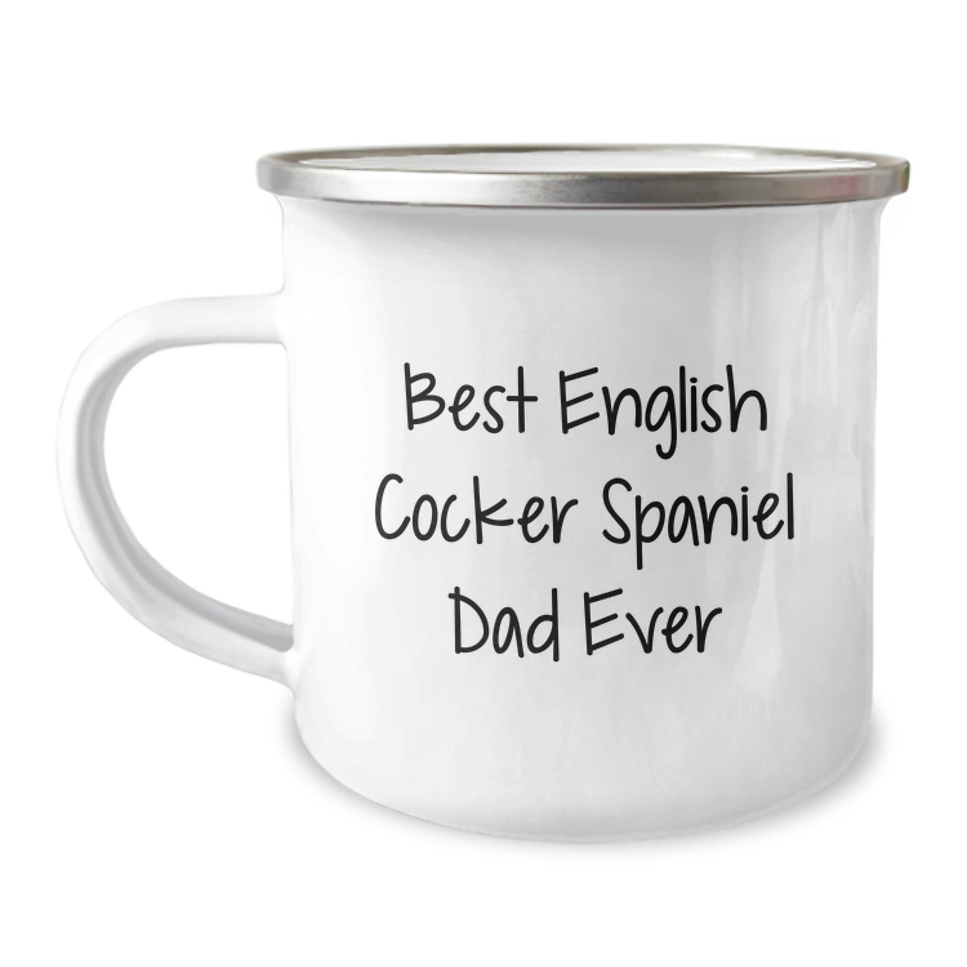 English Cocker Spaniel Dog Lover's Funny Camping Mug Gifts from Dad for Valentine's - Image 1