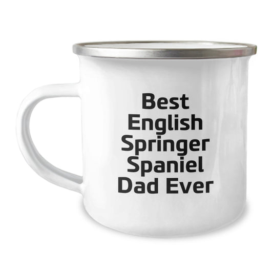 Funny English Springer Spaniel Dog Dad Gifts for Men Women - Best Dad Ever Camping Mug for Valentine's Unique - Image 1