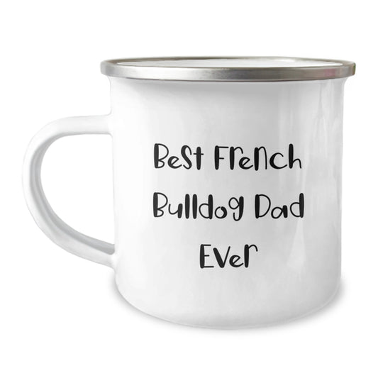 Funny French Bulldog Dad Camping Mug Gifts for Men from Women on Valentine's Unique - Image 1