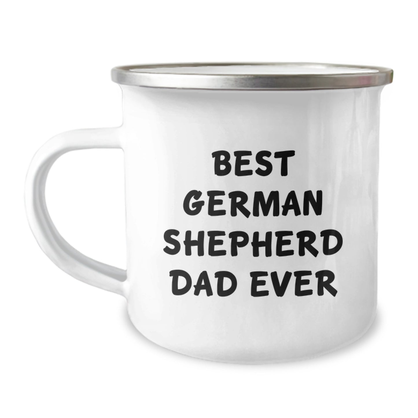 Funny German Shepherd Dad Ever Gifts from Men for German Shepherd Dog Lovers Stainless Steel Camping Mugs - Valentine's Unique - Image 1