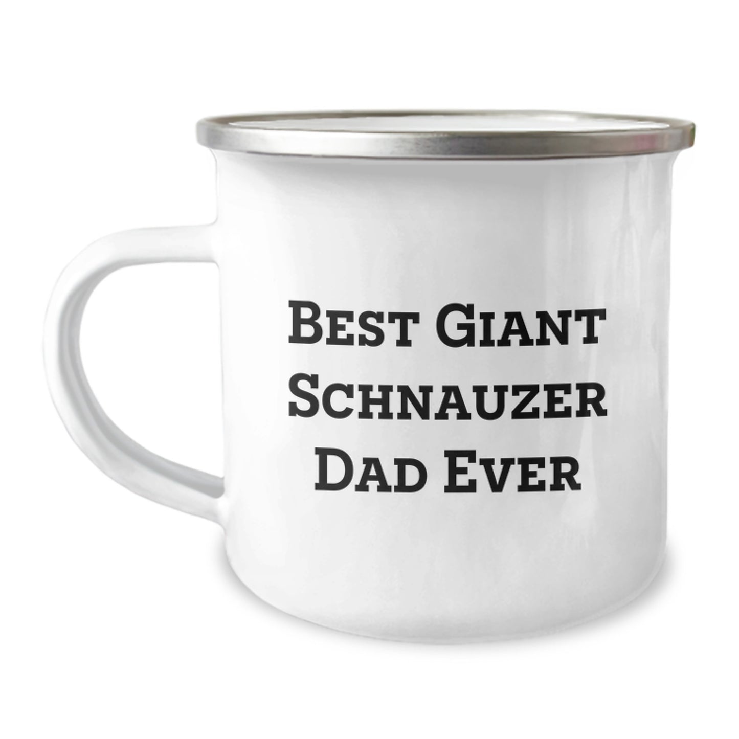 Funny Giant Schnauzer Dog Dad Gifts from Men on Valentine's - Best Dad Ever Camping Mug - Image 1