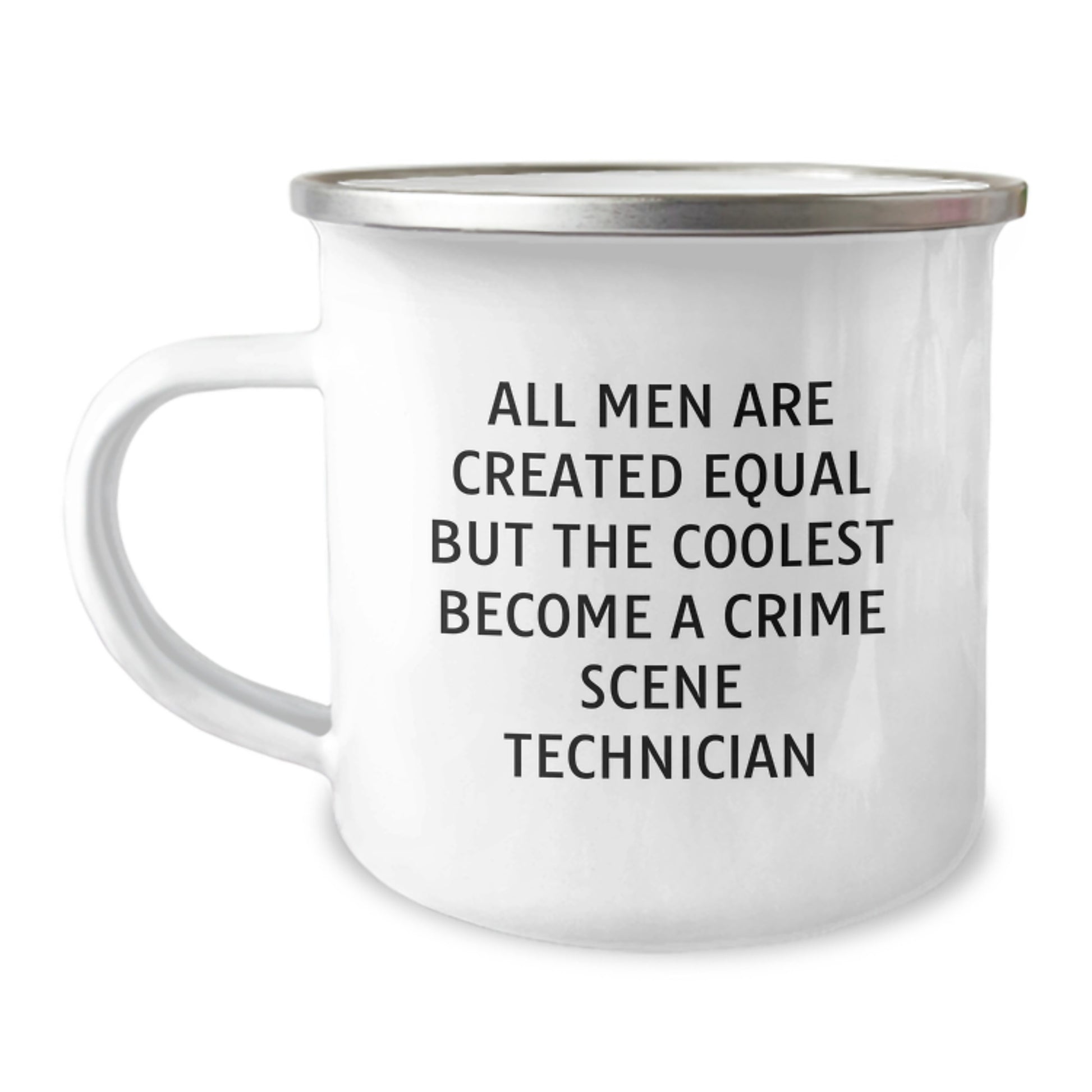 Funny Crime Scene Technician Camping Mug - Gifts from Men to Crime Scene Technician Dad on Father's Day - Image 1