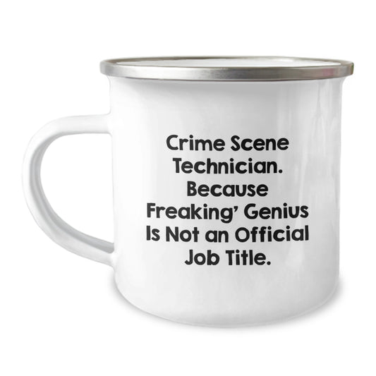 Funny Crime Scene Technician Gifts for Men - Camping Mug with Crime Scene Technician Humor, Perfect Graduation Unique Gifts from Friends - Image 1