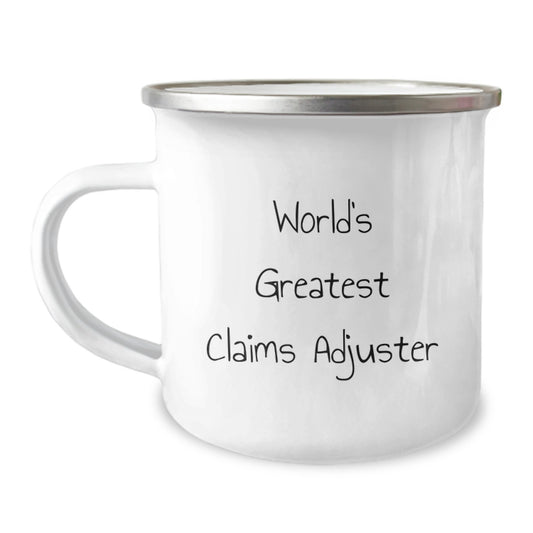 Funny Claims Adjuster Gifts for Mom, Unique Camping Mug for World's Greatest Claims Adjuster - Gifts from Friends, Family, Coworkers - Image 1