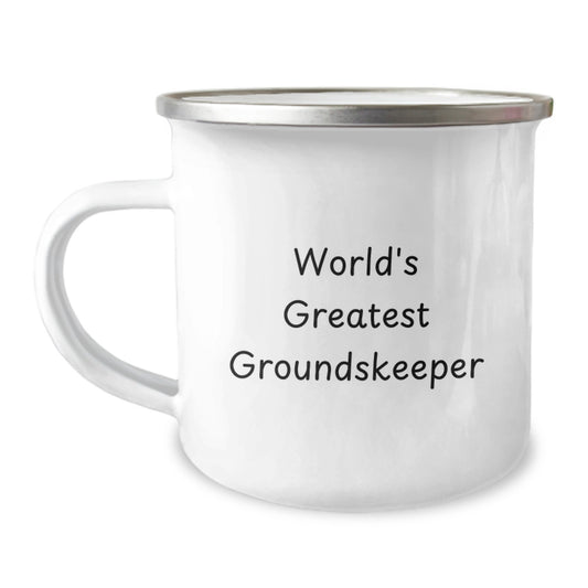 Funny groundskeeper Gifts from Friends - World's Greatest groundskeeper Commemorative Camping Mug for groundskeeper Men Graduation - Image 1