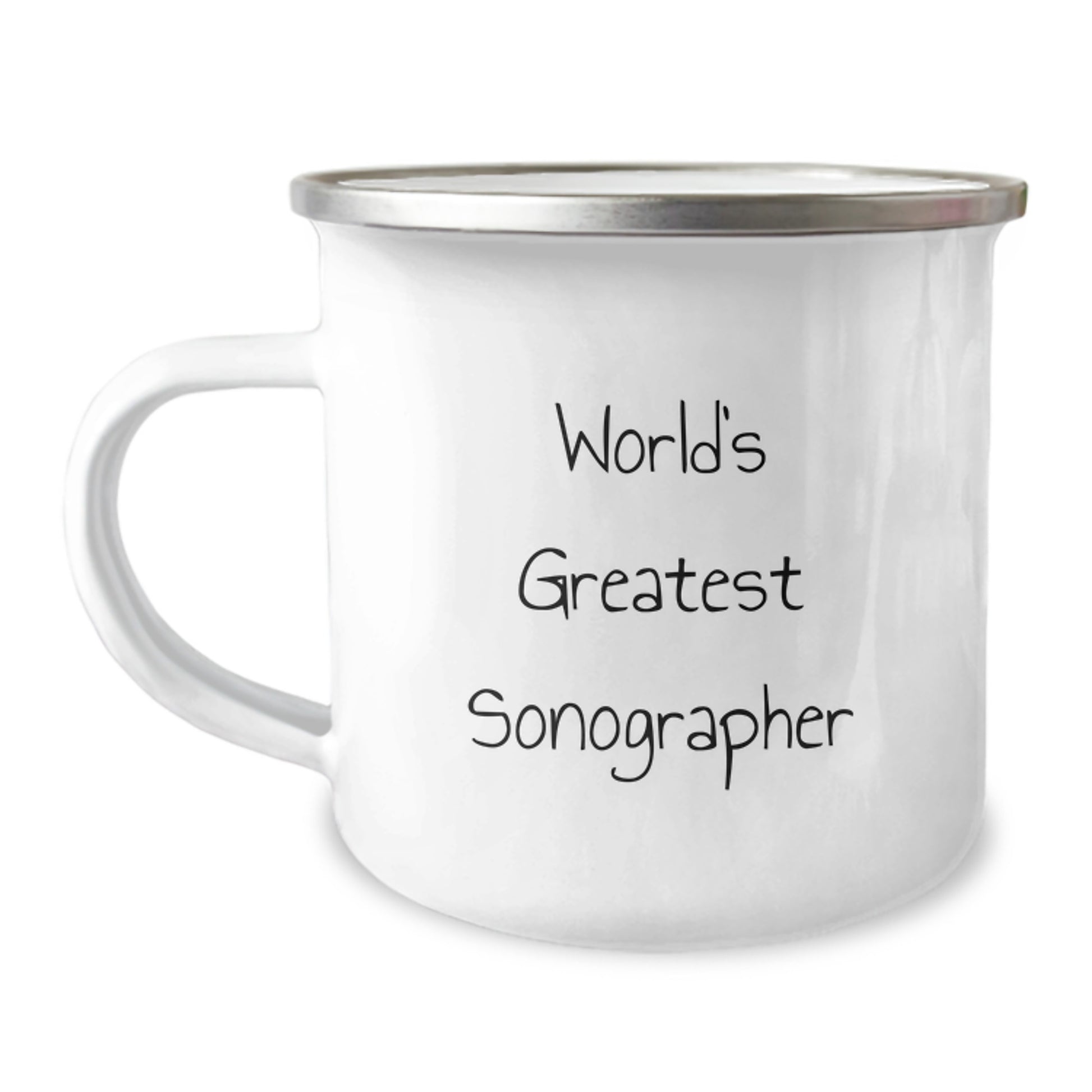 Funny Sonographer Gifts, World's Greatest Sonographer Inspired Camping Mug for Graduation Unique Gifts from Family to Sonographer - Image 1