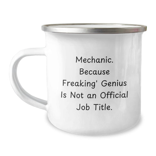 Mechanic Keepsake Camping Mug for Him Birthday Gift Stainless Steel 12oz - Image 1