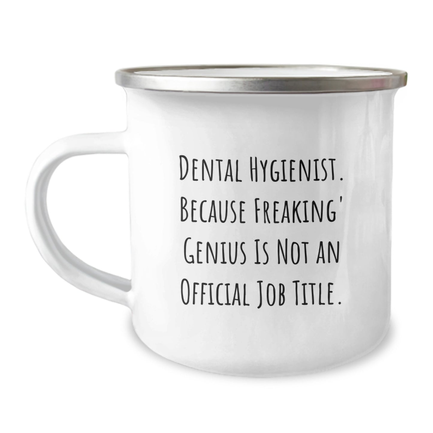 Gifts for the genius Dental Hygienist, Funny Graduation Unique Gifts for Men, Camping Mug - Gifts from Friends, Family, Coworkers - Image 1