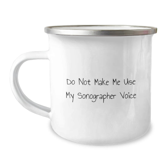 Sonographer Mug for Him Birthday Gift With Quote Stainless Steel 12oz - Image 1