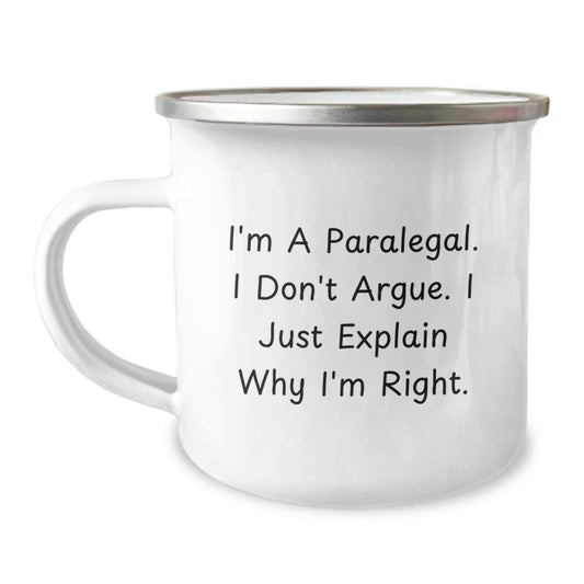 Birthday Gift Paralegal Camping Mug for Her Present - Image 1