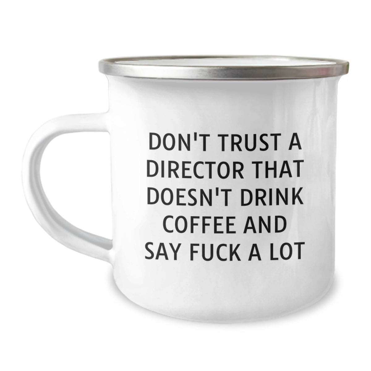 Bold Director Camping Mug Novelty for Friends Birthday Fun Gift - Image 1