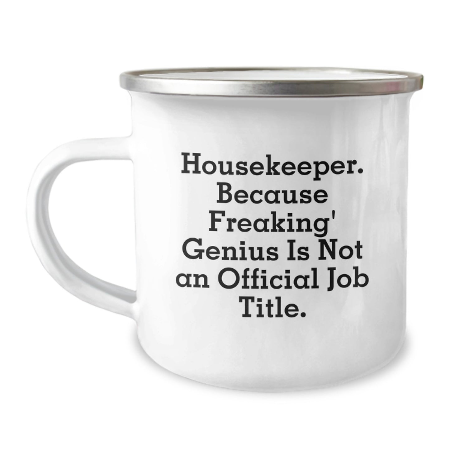 Funny Housekeeper Gifts from Men to Women Housekeeper Camping Mug for Graduation Unique Gifts - Image 1