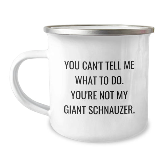 Funny Giant Schnauzer Dog Camping Mug for Birthday - Gifts from Family to Friends, Unique Birthday Unique Gifts for Giant Schnauzer Dog Lovers - Image 1