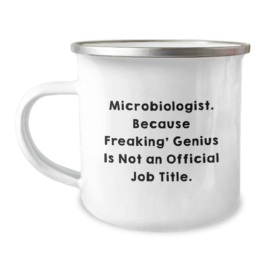 Funny Microbiologist Gifts from Family to Friends for Graduation Unique Present - Camping Mug - Image 1