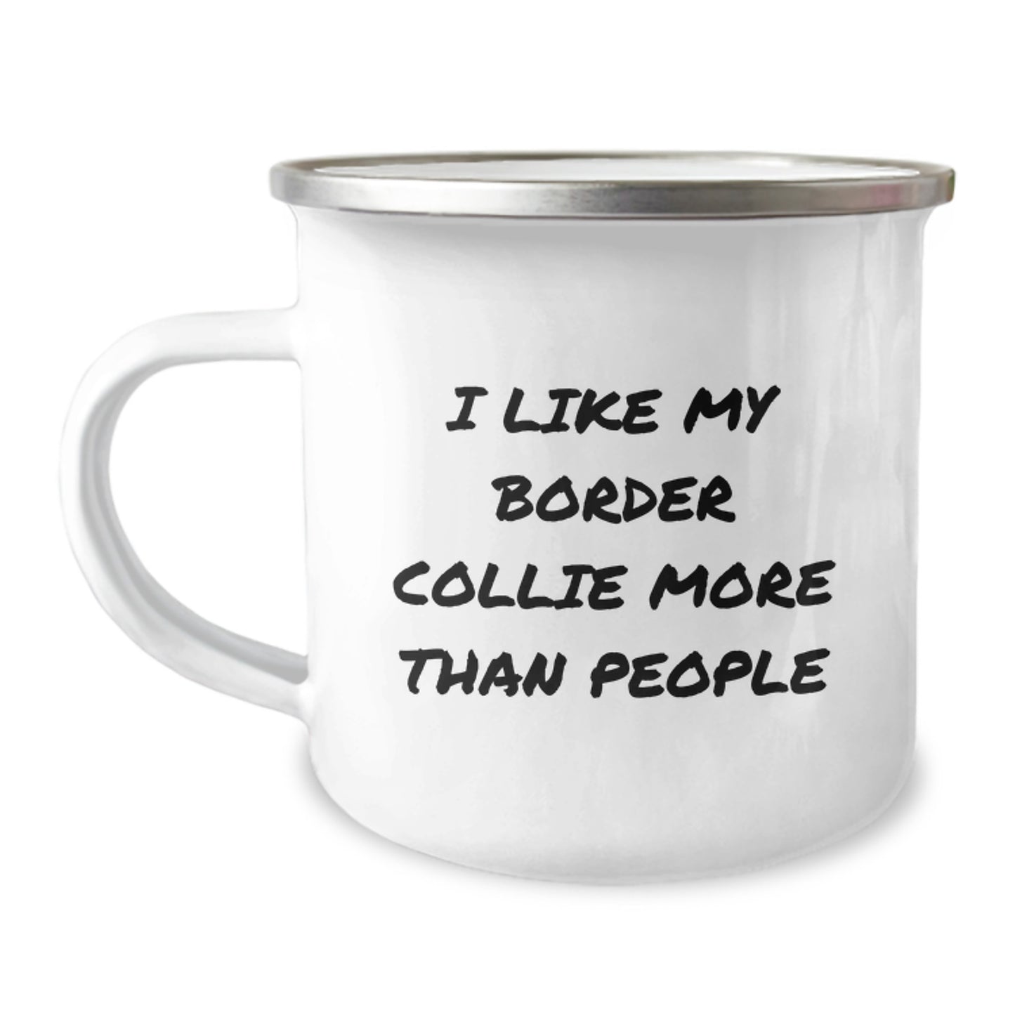 Funny Border Collie Dog Lover's Camping Mug Gifts from Friends for Birthday Unique - Image 1
