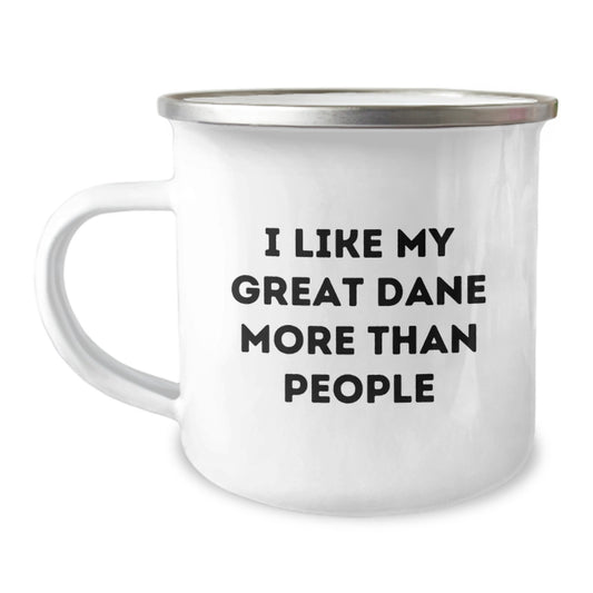 Great Dane Dog Lover's Funny Camping Mug Gifts from Family for Valentine's - Image 1