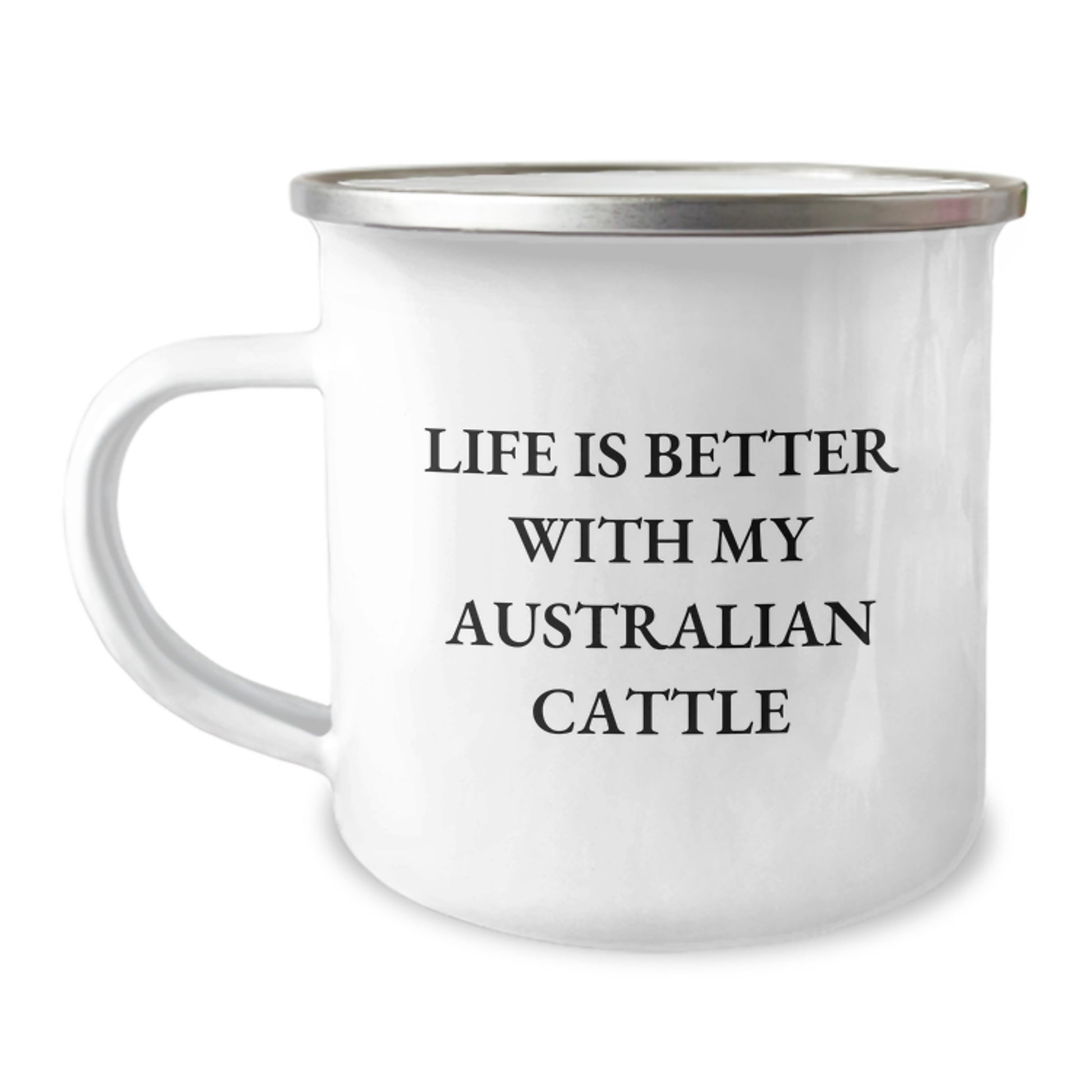 Unique Australian Cattle Dog Valentine's Gifts from Men to Friends - Life Is Better With My Aussie Camping Mug - Image 1