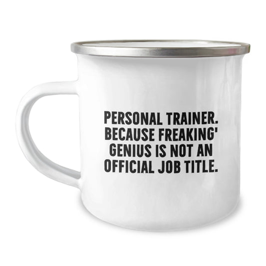 Personal Trainer Keepsake Camping Mug for Him Birthday Gift - Image 1