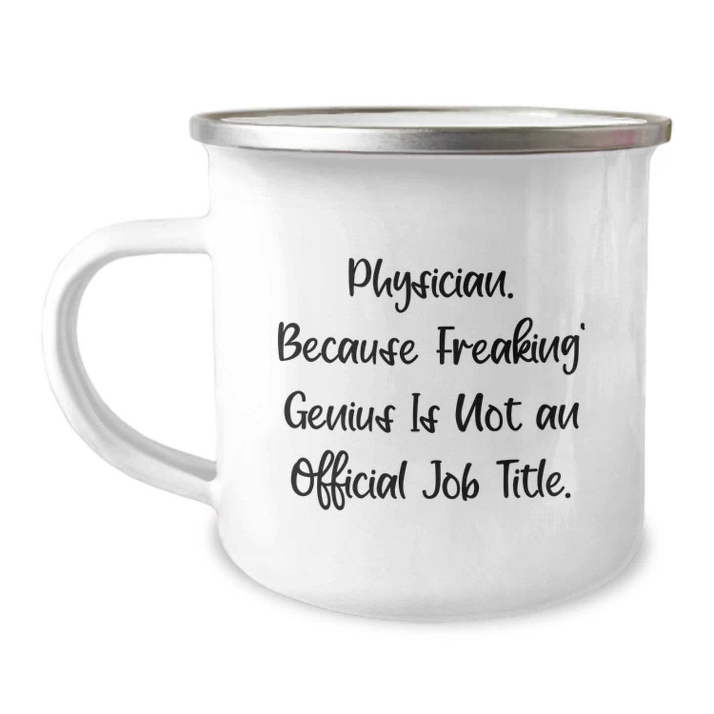 Unique Gifts for Physicians, Funny Camping Mugs, Graduation Unique Gifts from Friends, Physician Gifts for Men, Funny 'Physician. Because Freaking' genius Is Not An Official Job Title.' Mugs - Image 1