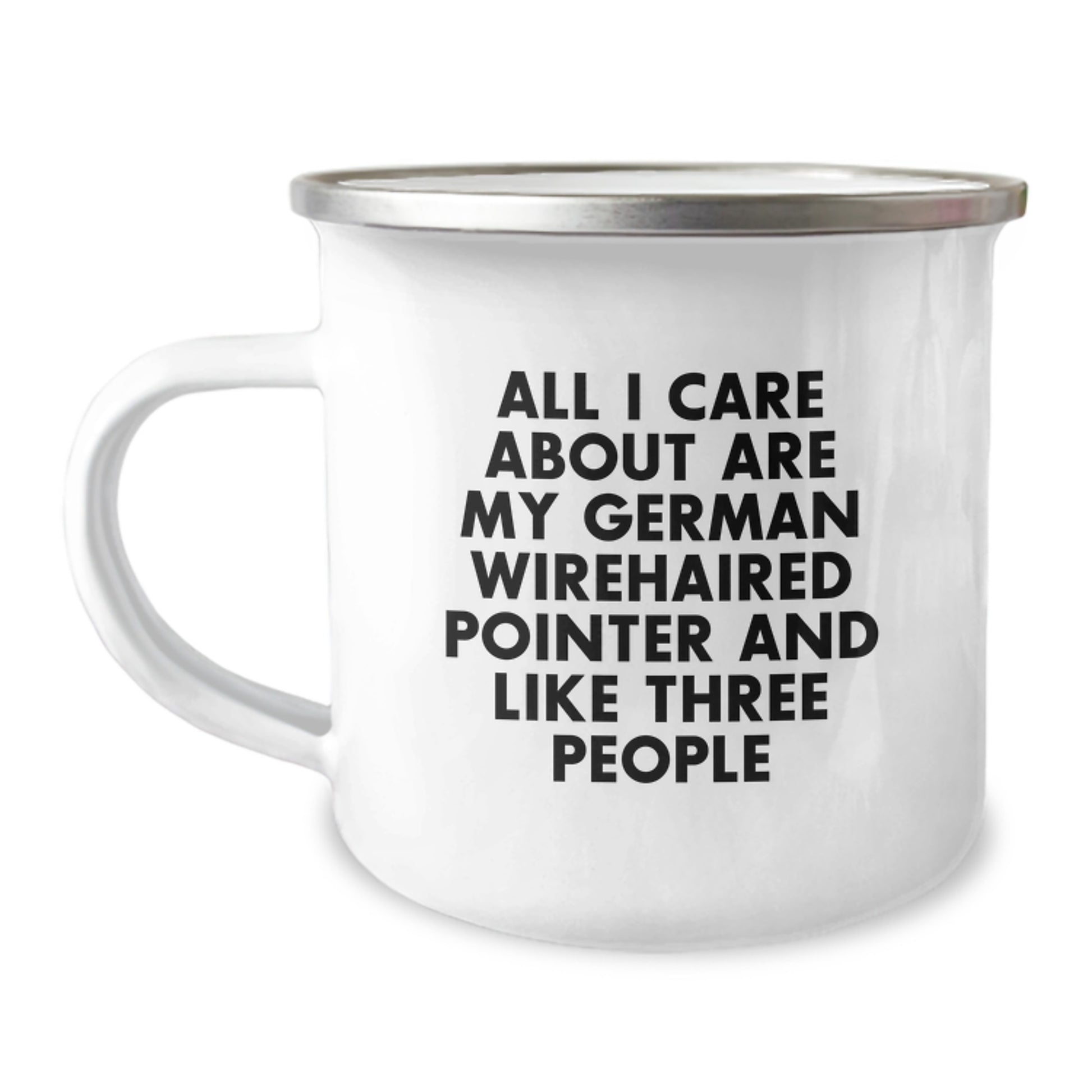 German Wirehaired Pointer Dog Gifts for Men, Funny Camping Mug- Birthday Unique Gifts from Family - Image 1