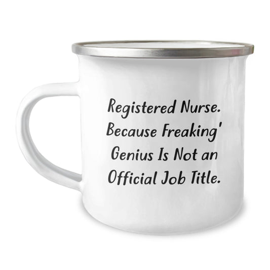 Birthday Gift for Her Registered Nurse Camping Mug Present - Image 1