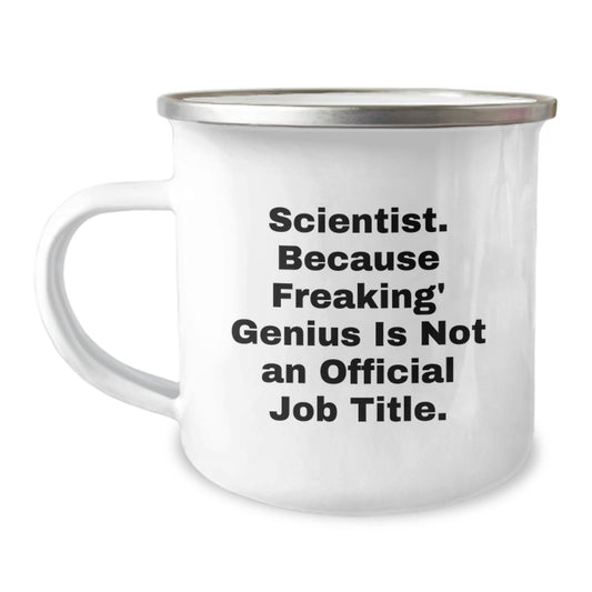 Scientist Keepsake Camping Mug Birthday Gift for Him - Image 1
