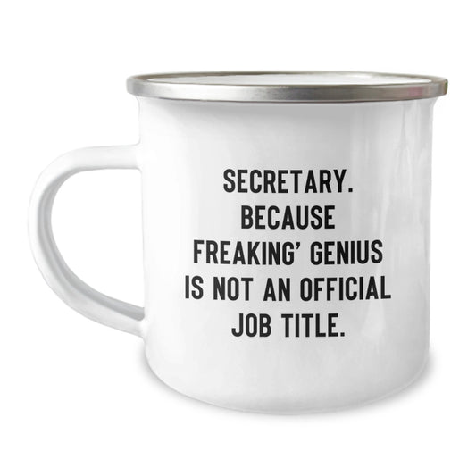 Secretary Keepsake Camping Mug for Him Birthday Gift Office Hero - Image 1