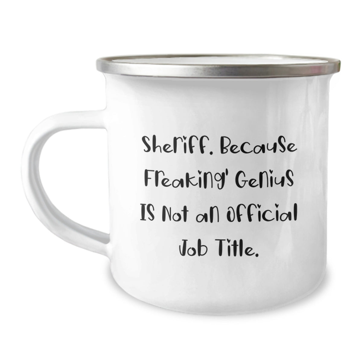 Sheriff Camping Mug Gift for Him - A Humorous Keepsake from Her - Image 1