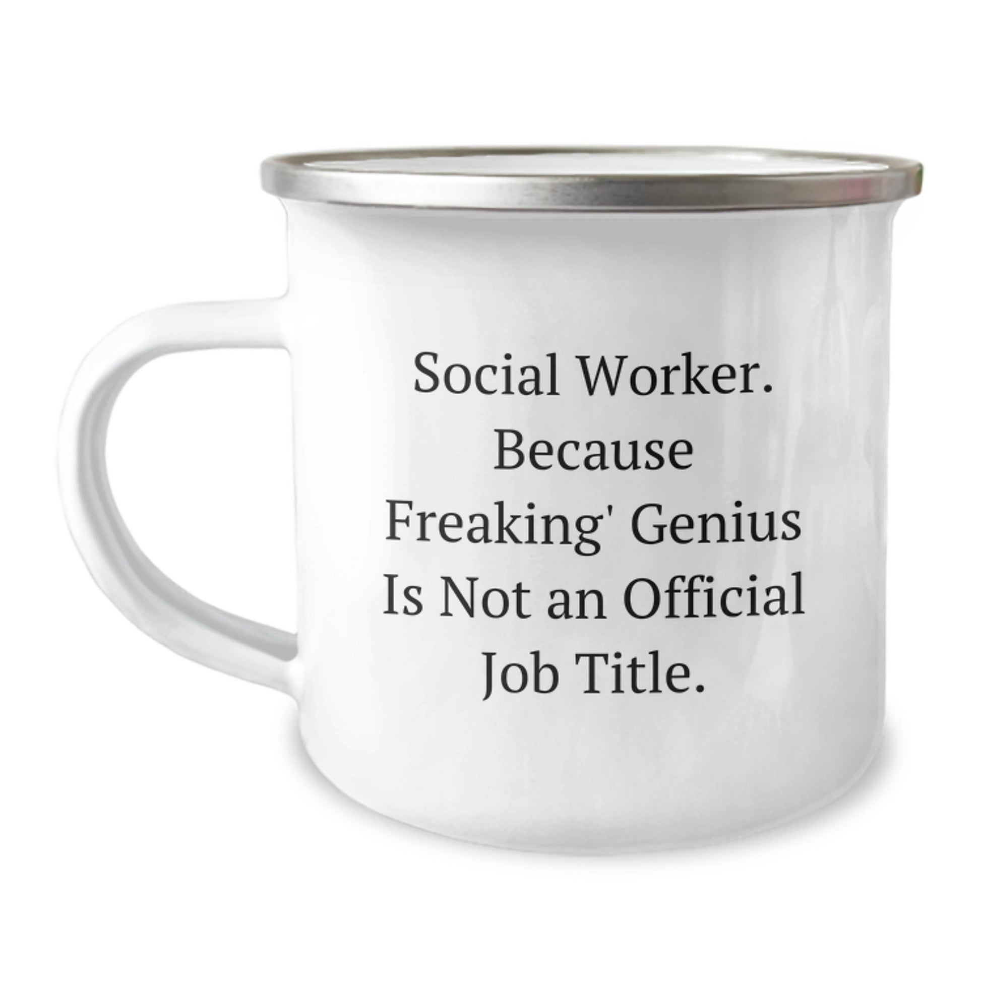 Birthday Gift Surprise for Her Social Worker Camping Mug Present - Image 1