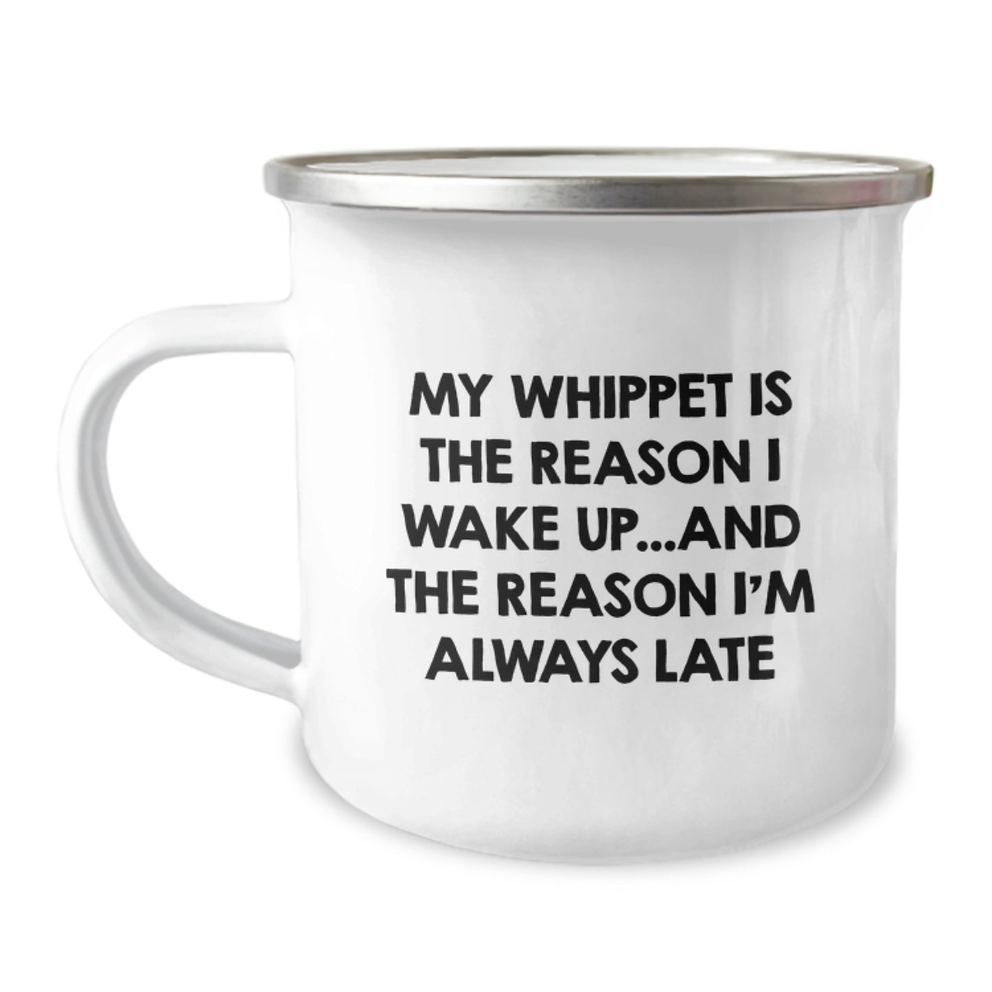 Whippet Dog Camping Mug - Funny Birthday Unique Gift for Whippet Lovers from Friends or Family - Image 1