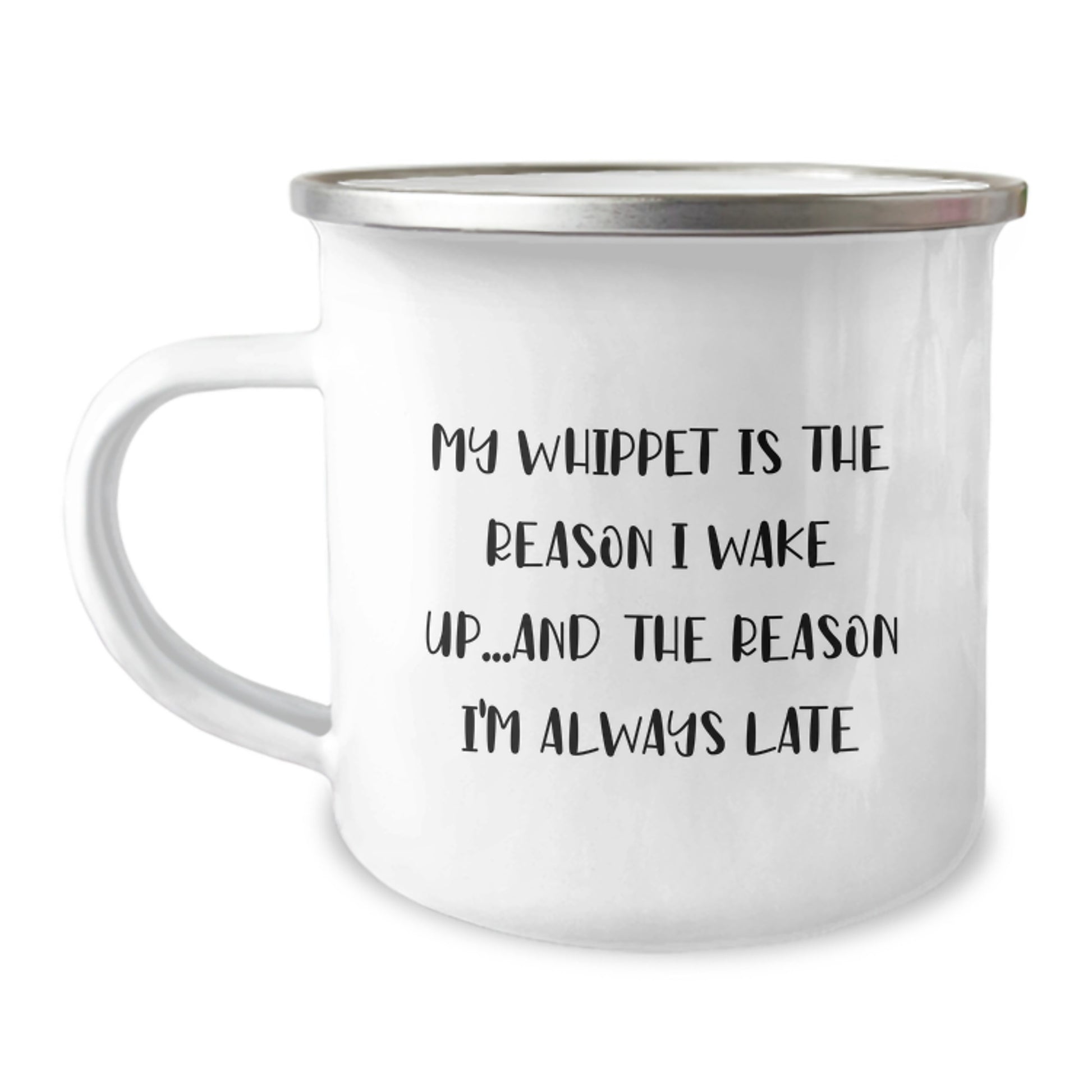 Funny Whippet Dog Gifts for Men, Woman Friends Family Camping Mug My Whippet Is The Reason - Image 1