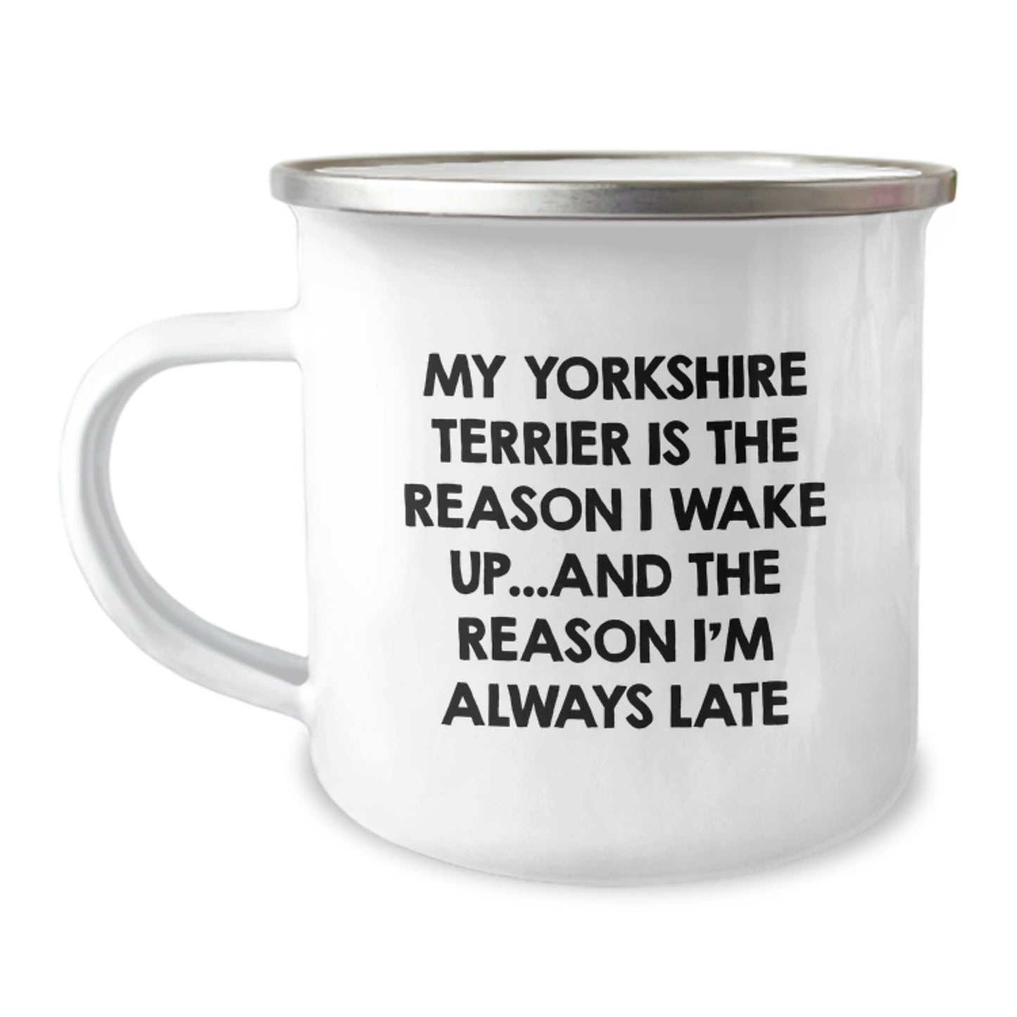 Funny Yorkshire Terrier Dog Gifts from Family, Yorkshire Terrier Dog Birthday Unique Gifts, Funny Camping Mug for Yorkshire Terrier Dog Lover, Yorkshire Terrier Dog Camping Mug Quote - Image 1