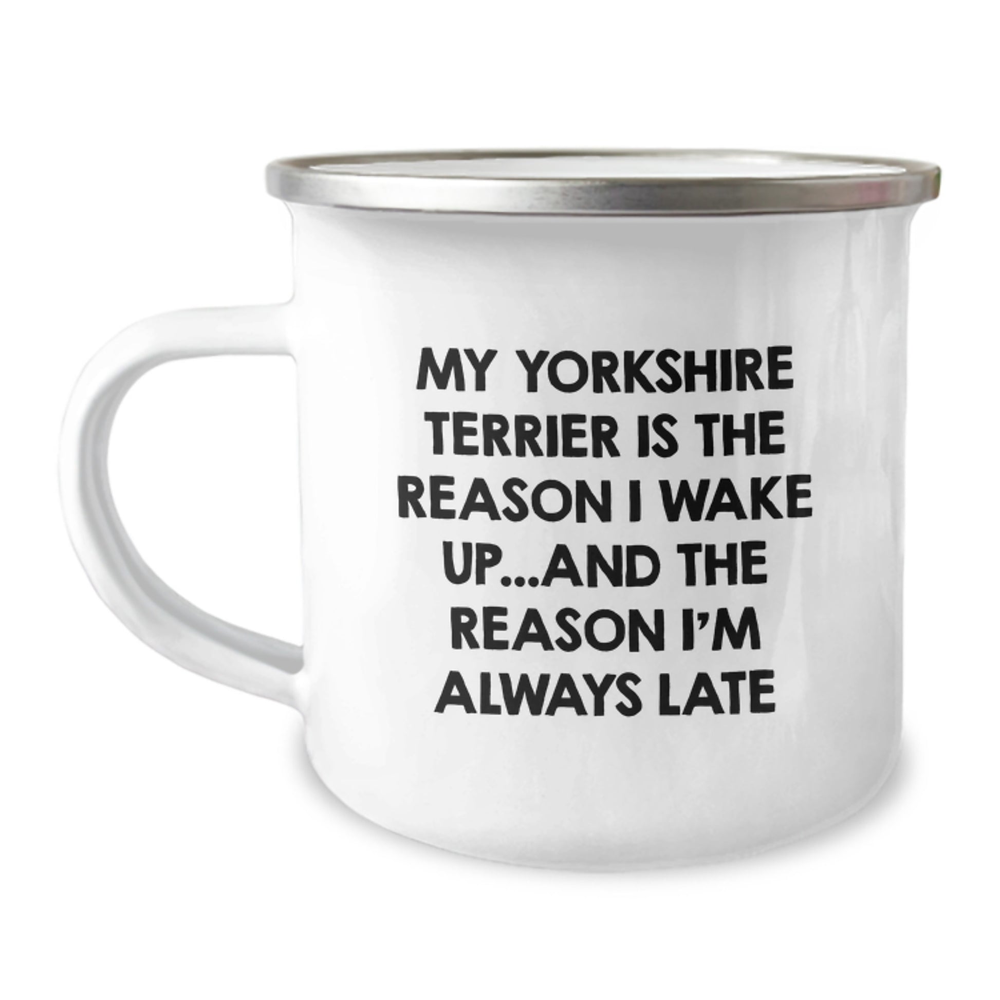 Funny Yorkshire Terrier Dog Gifts from Family, Yorkshire Terrier Dog Birthday Unique Gifts, Funny Camping Mug for Yorkshire Terrier Dog Lover, Yorkshire Terrier Dog Camping Mug Quote - Image 1
