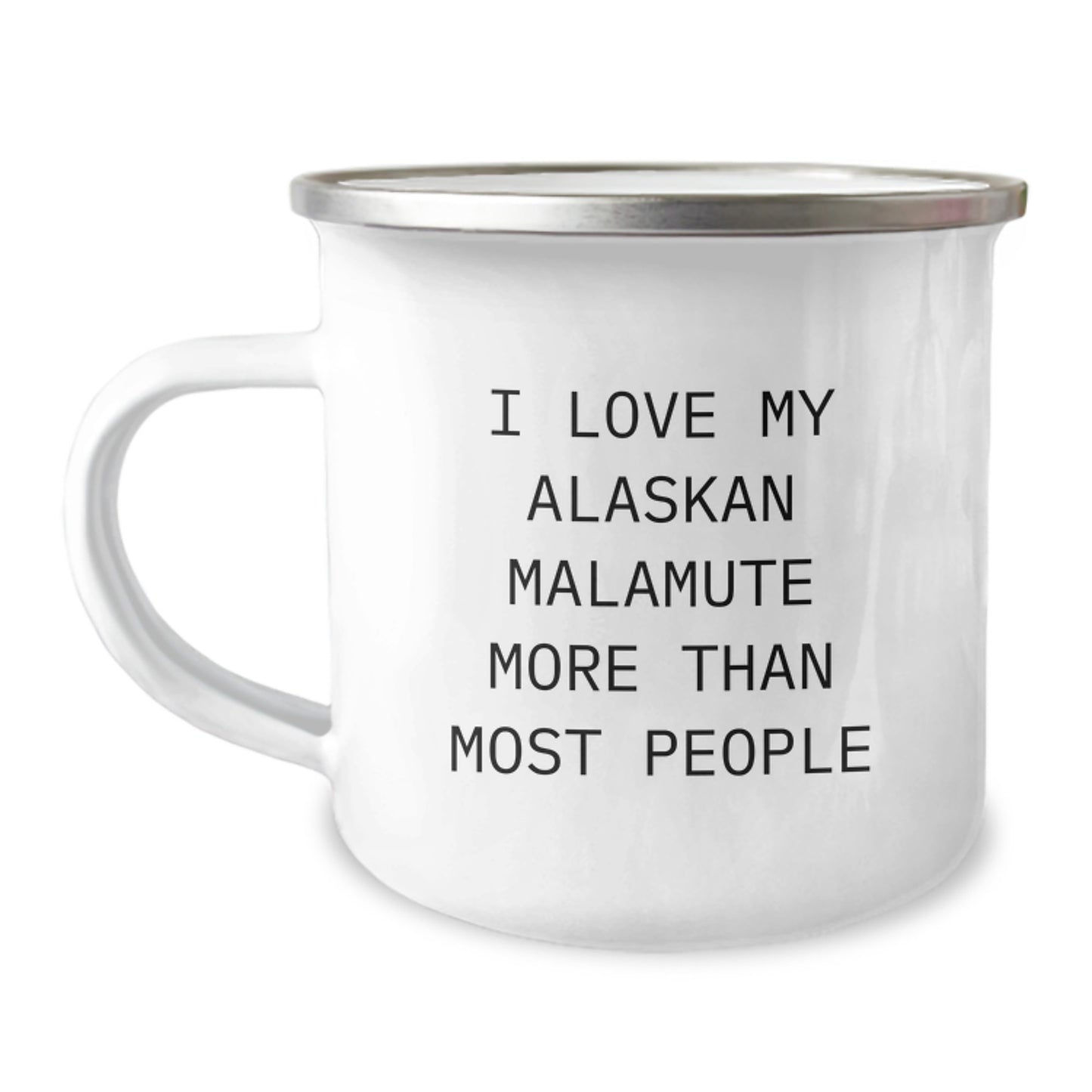 Camping Mugs for Alaskan Malamute Dog Lovers Funny Quote Birthday Unique Gifts from Friends and Family - Image 1