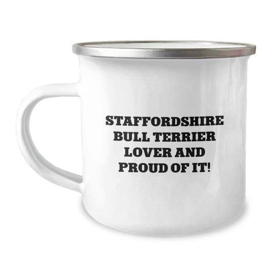 Staffordshire Bull Terrier Dog Lover Gifts from Friends and Family, Funny Quote Valentine's Unique Mugs for Staffordshire Bull Terrier Dog Lovers, 12 oz Stainless Steel - Image 1