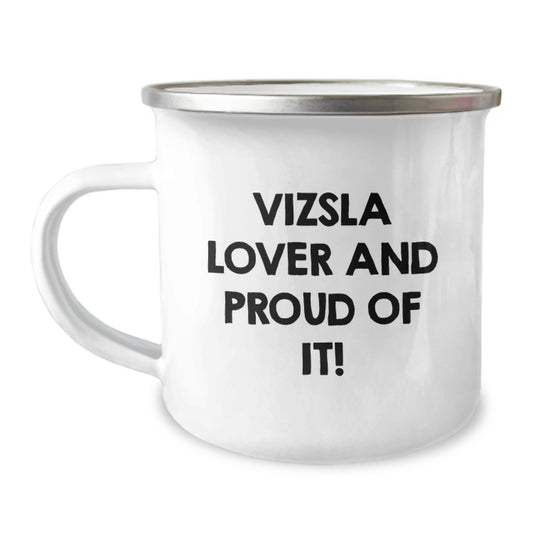 Vizsla Lover Gifts from Men to Vizsla Dog Enthusiasts, Funny Valentine's Unique Camping Mugs, Proud of My Vizsla Dog Mom Dad Friend - Image 1