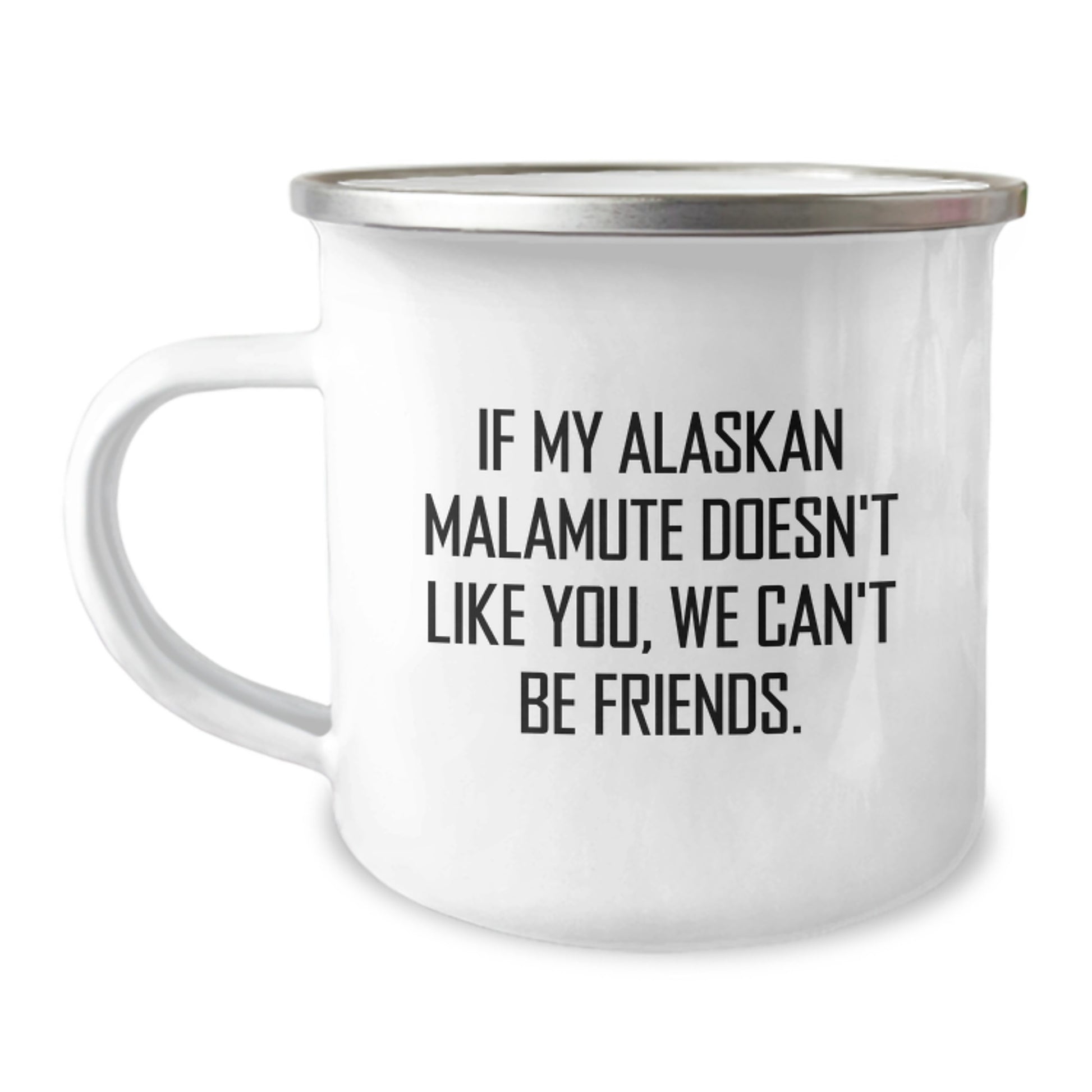 Funny Alaskan Malamute Dog Gifts for Men from Friends - Valentine's Unique Alaskan Malamute Dog Lover Camping Mug - Image 1