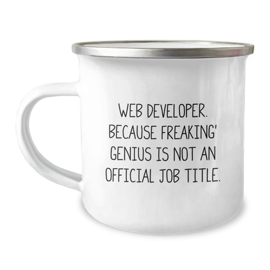 Funny Web Developer Gifts from Friends - Web Developer Camping Mug - Graduation Unique Gifts for Men - Web Developer Appreciation - Image 1
