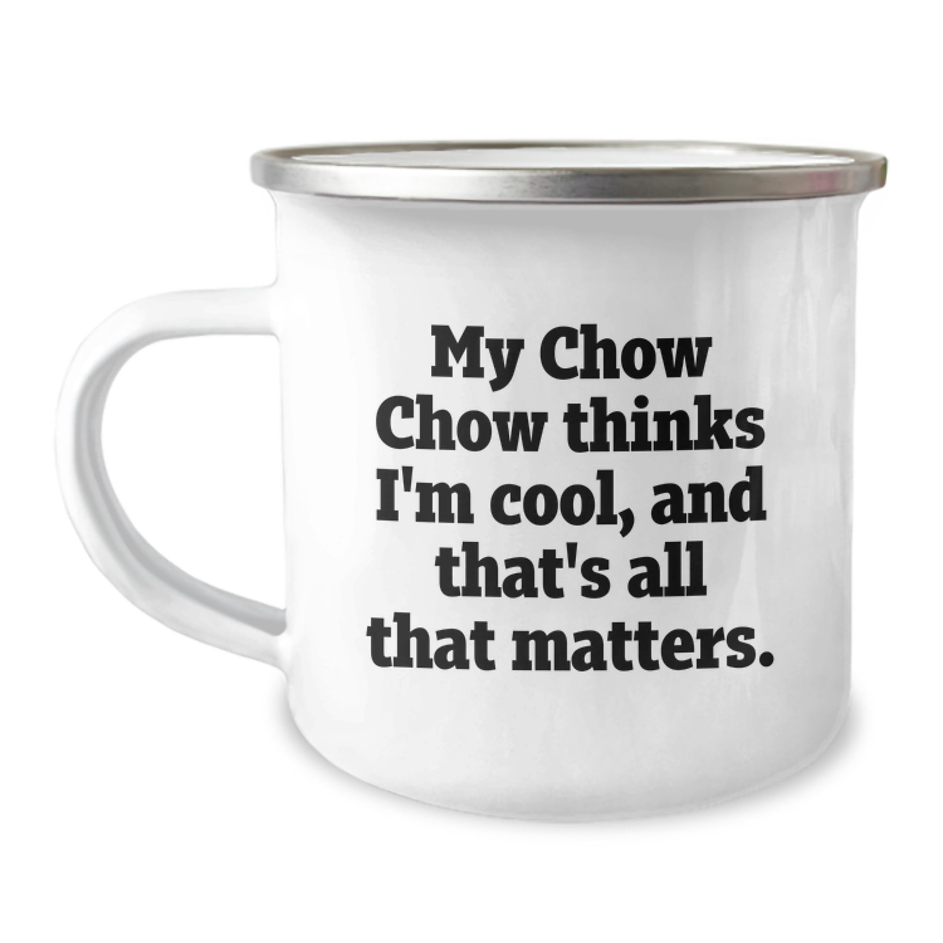Chow Chow Dog Funny Camping Mug Gifts from Men to Family Members on Birthday - Image 1