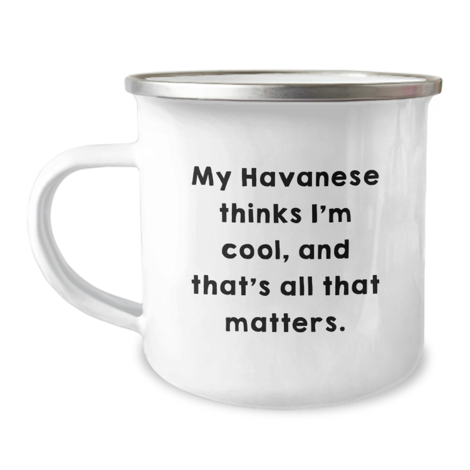 Funny Havanese Dog Camping Mug Gifts from Friends for Birthday Unique Presents - Image 1