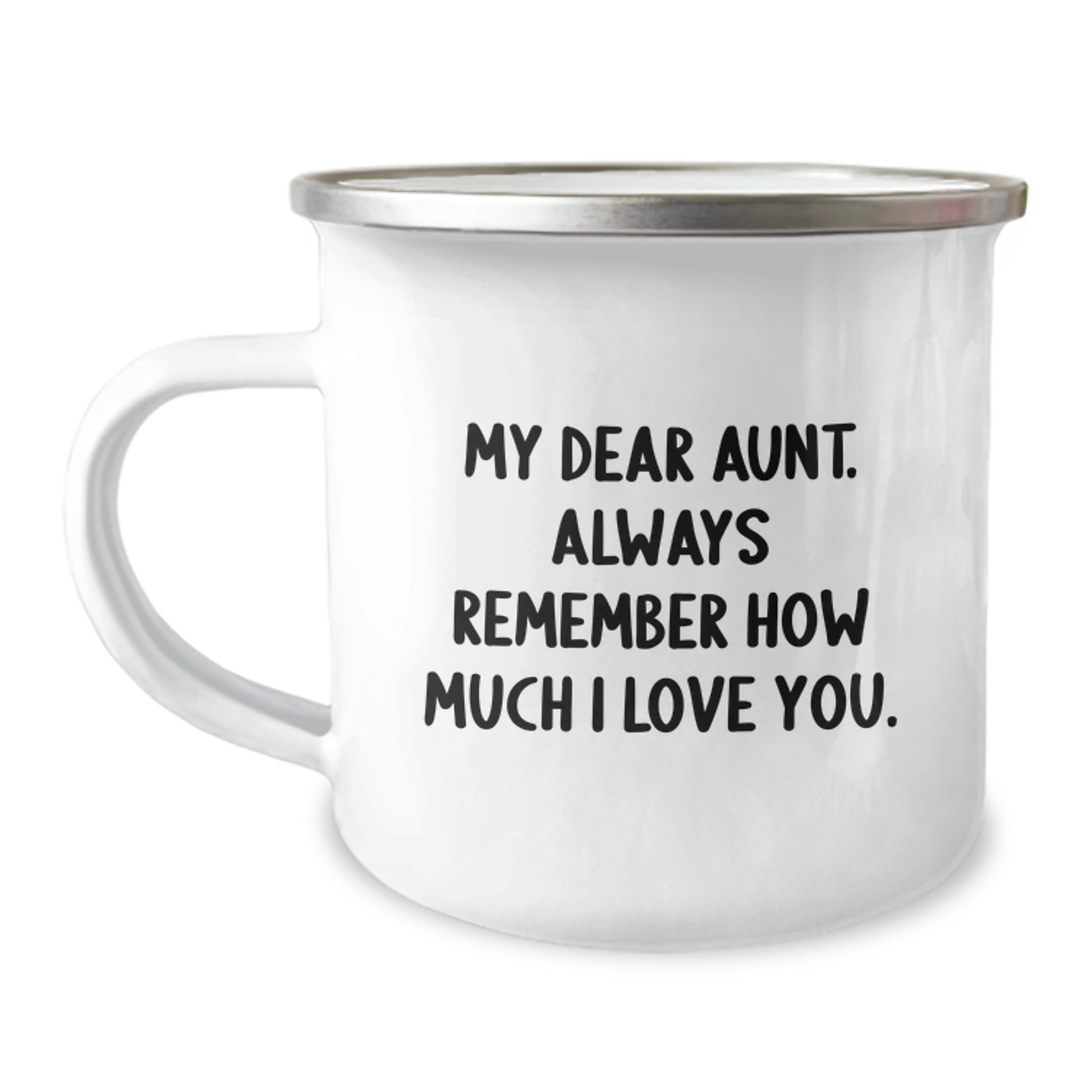 Personalized Aunt Camping Mug - Gift from Family for Graduation Unique Gifts - Image 1