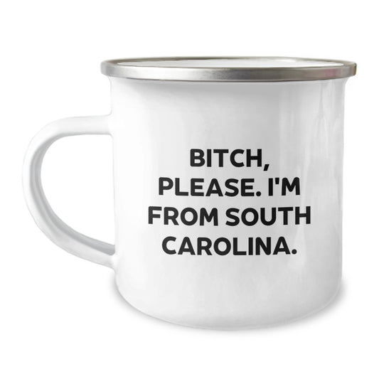 South Carolina Fun Gifts for Friends from South Carolina, Unique Birthday Unique Gifts for Men from South Carolina, Funny Camping Mug for South Carolina Lovers - Image 1