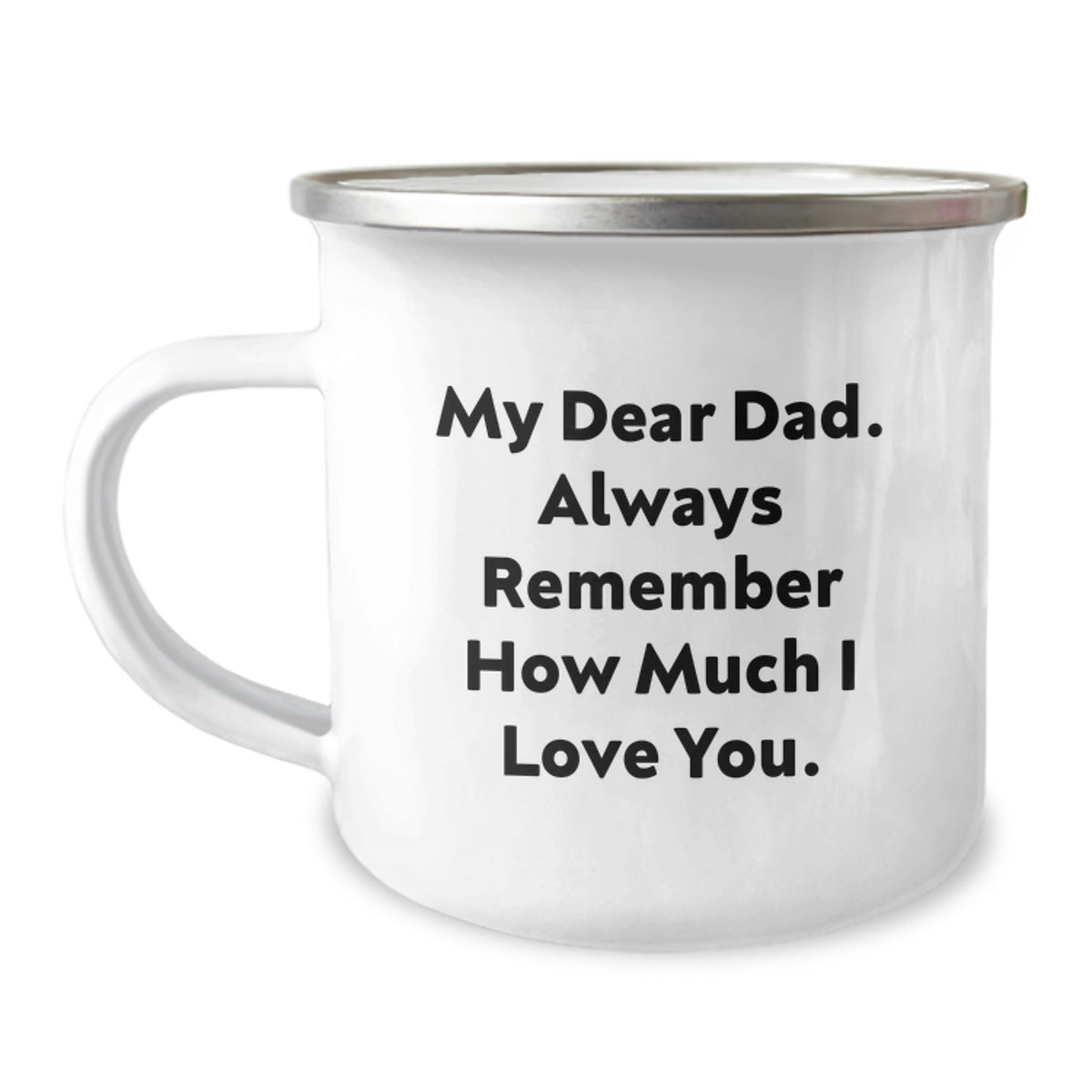 Dad Keepsake Camping Mug for Him Christmas Gift With Love Quote - Image 1