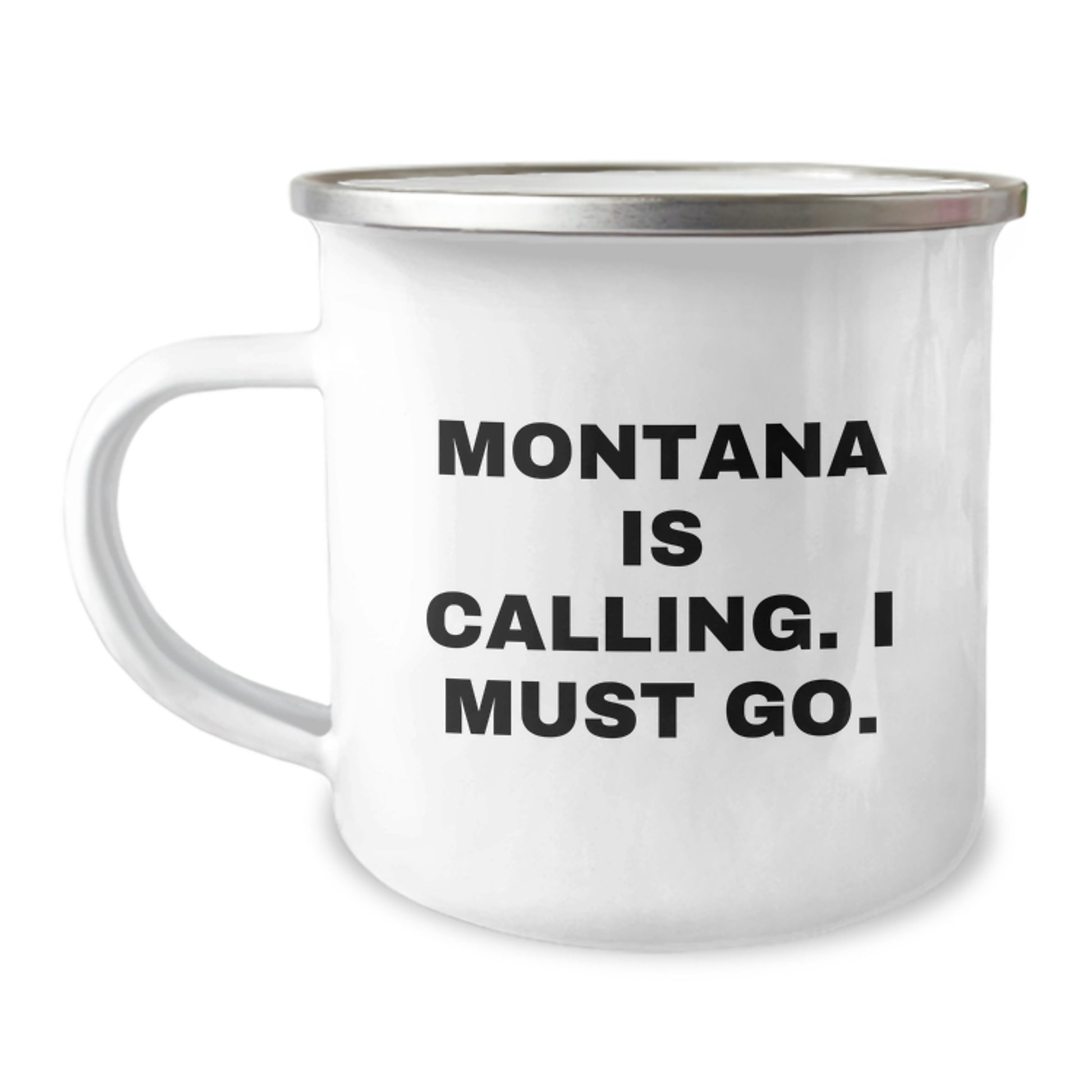 Handcrafted Montana Camping Mug Gifts from Friends for Birthday, Montana Is Calling, Unique Birthday Unique Gifts for Montana Lovers - Image 1
