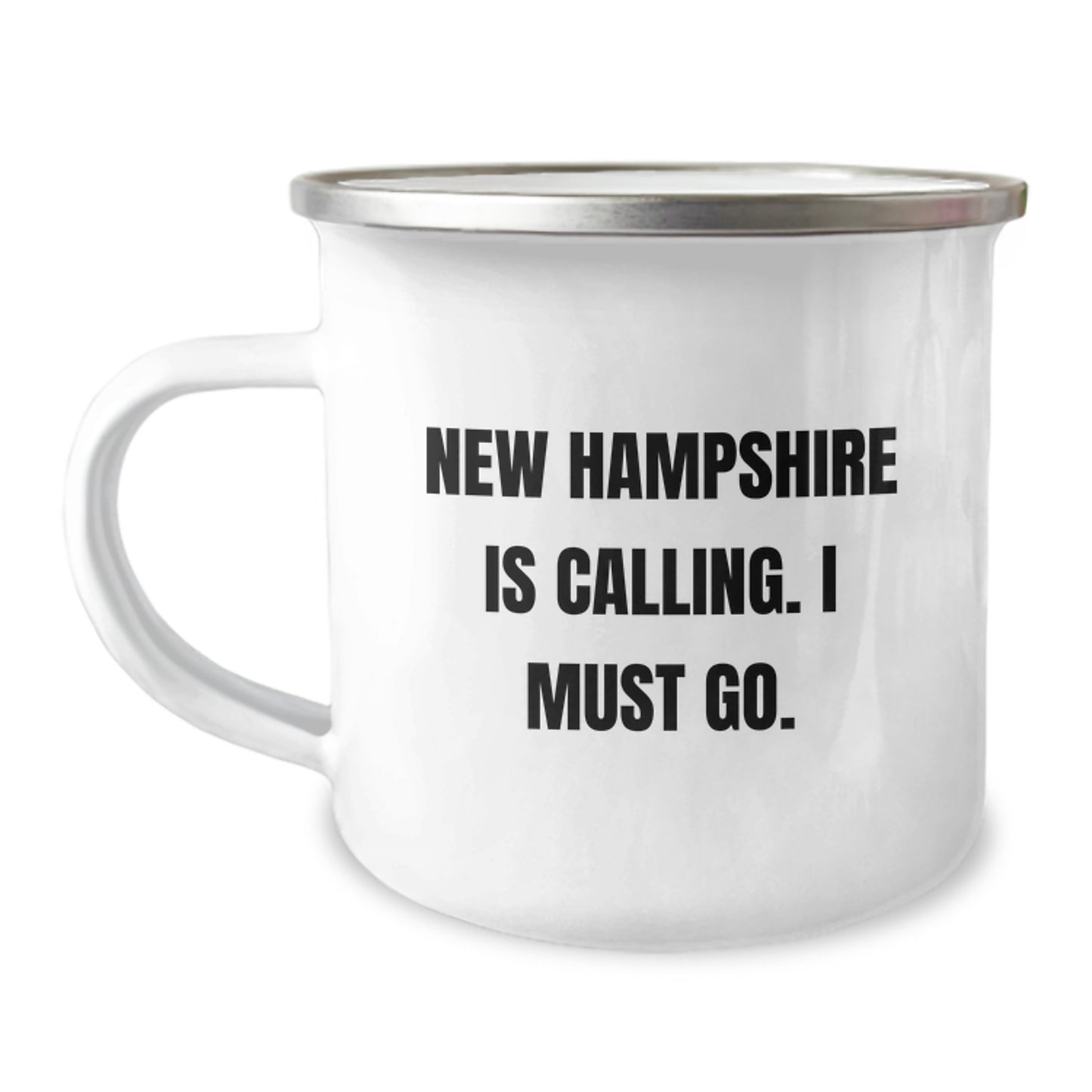 New Hampshire Camping Mug Gifts for Friends from Lover of NH, New Hampshire Is Calling, I Must Go Birthday Unique Gift for Him - Image 1