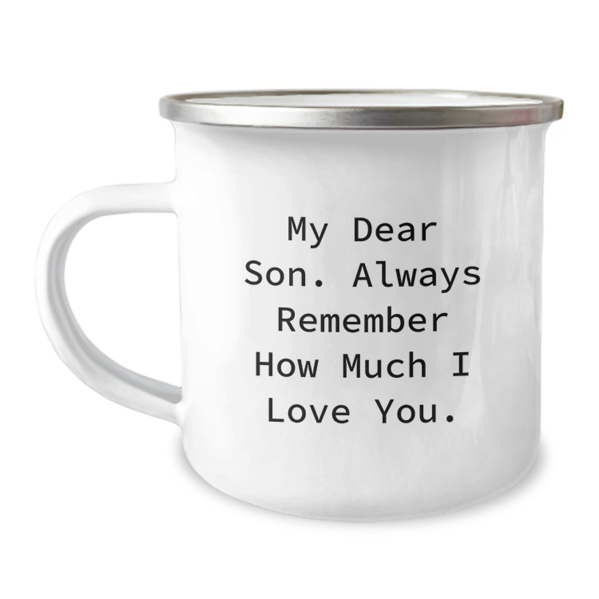 Funny Son Camping Mug Gifts for Son from Mom, Perfect for Graduation Unique Gifts Son Love - Image 1