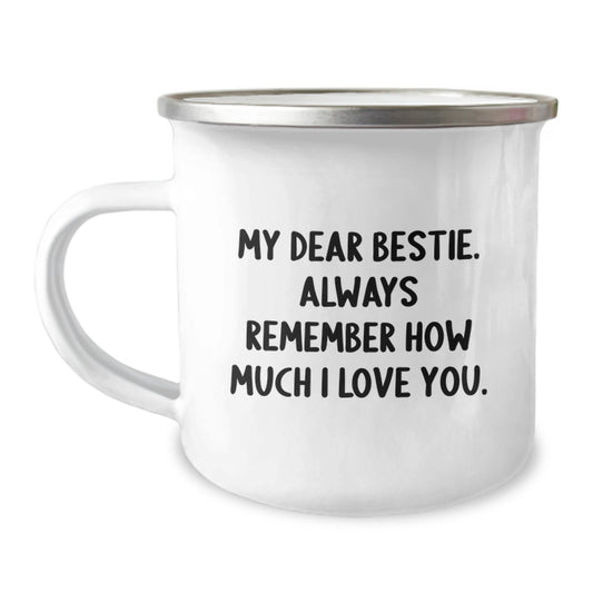 Funny Bestie Gifts for Her - My Dear Bestie Always Remember How Much I Love You Graduation Present from Women Friends - Image 1